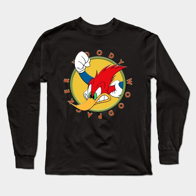 WOODY WOODPECKER CIR Long Sleeve T-Shirt by hackercyberattackactivity